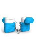 I-Smile Soft Protective Case With Keychain For Apple AirPods Blue