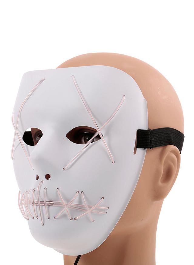 قناع تنكري ( قناع هالوين ) مع ضوء ليد  Hallowee Scary Mask