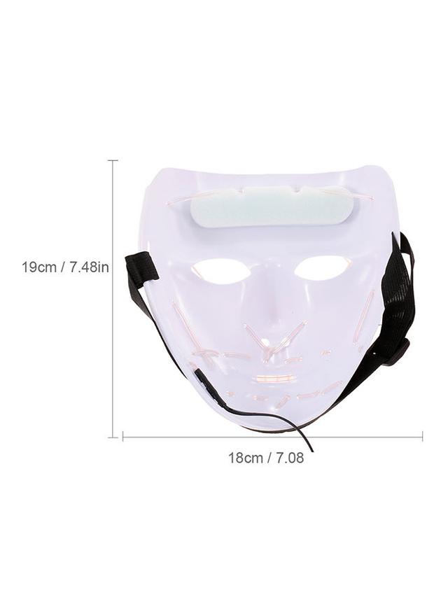 قناع تنكري ( قناع هالوين ) مع ضوء ليد  Hallowee Scary Mask