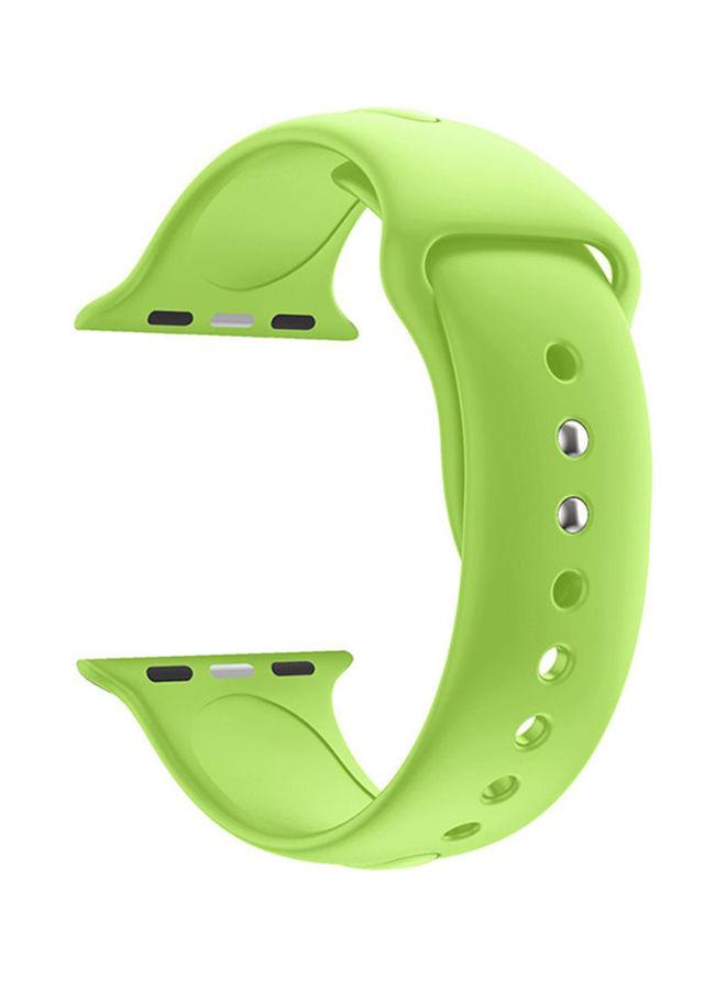 حزام سيلكون لساعة Apple Watch 4 لون أخضر Adjustable Band Strap For Apple Watch Series 4 44mm - Voberry