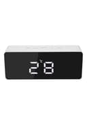 Generic LED Digital Projection Alarm Clock White 138x55x34millimeter