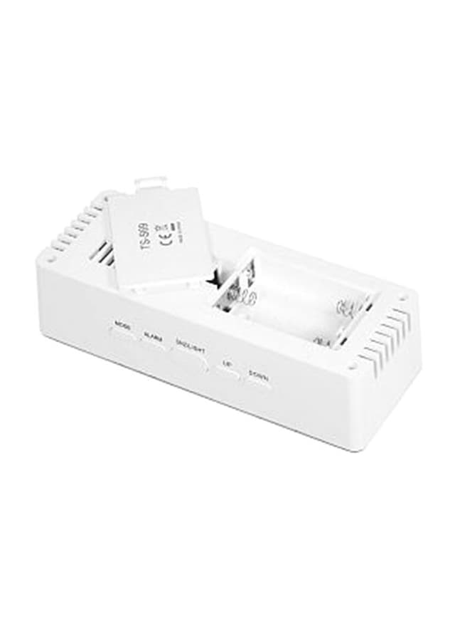 Generic LED Digital Projection Alarm Clock White 138x55x34millimeter