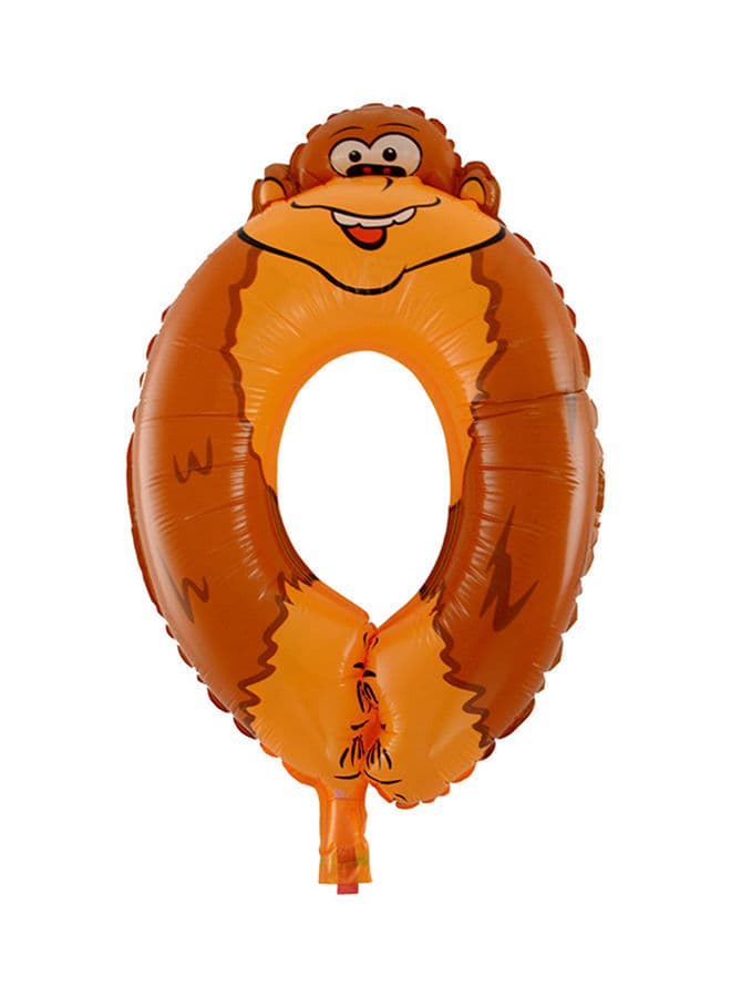 Cool Baby Animal Cartoon Number O Balloon 16inch