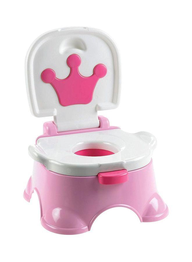 ibaby 3-In-1 Royal Baby Potty Step Stool - Pink