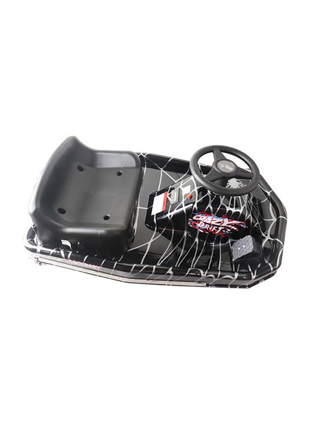 سكوتر كهربائي درفت للأطفال لون اسود / ابيض Cool Baby - Electric 360-Spinning Drifting Ride On Scooter