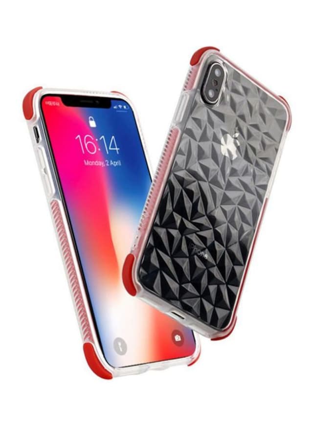 Cool Baby Protective Case Cover For iPhone Xs Max Clear/Red