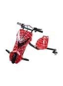 AGD 3-Wheel Drifting Scooter In Spiderman Print Comfortable Seat With Backrest 67.4x54.6x24.2cm