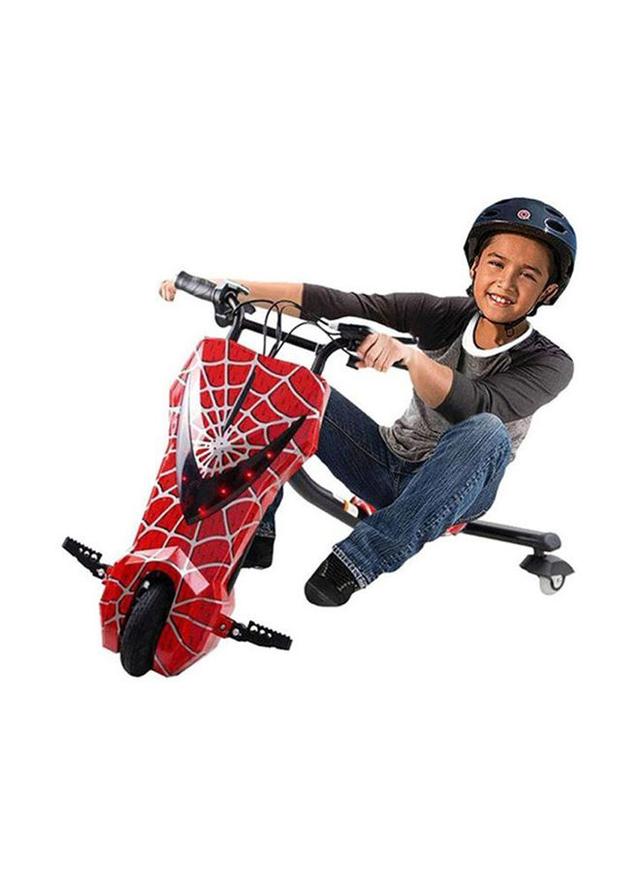 AGD 3-Wheel Drifting Scooter In Spiderman Print Comfortable Seat With Backrest 67.4x54.6x24.2cm - SW1hZ2U6MzM3NDA0