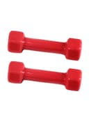 دمبل 3Kg ( 2 قطعة ) - أحمر BRAUN - Hexagonal Dumbbell Set - 155451