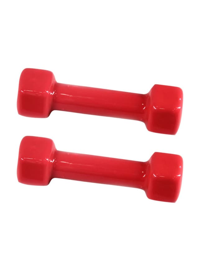 دمبل 3Kg ( 2 قطعة ) - أحمر BRAUN - Hexagonal Dumbbell Set - 155451