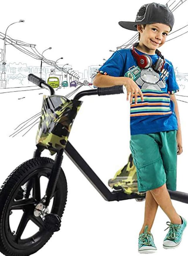 سكوتر كهربائي درفت للأطفال متعدد الألوان Cool Baby - Drifting Electric Power Scooter