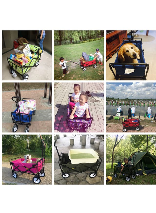 عربة تسوق ( قابلة للطي ) - أخضر Cool Baby - Foldable Outdoor Utility Truck