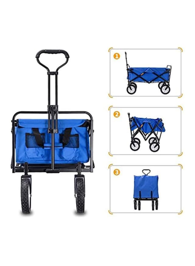 عربة تسوق ( قابلة للطي ) - أزرق Cool Baby - Foldable Outdoor Cart