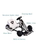 Cool Baby 4-Wheels Electric Kating Car Multicolour 84.5x60x33cm