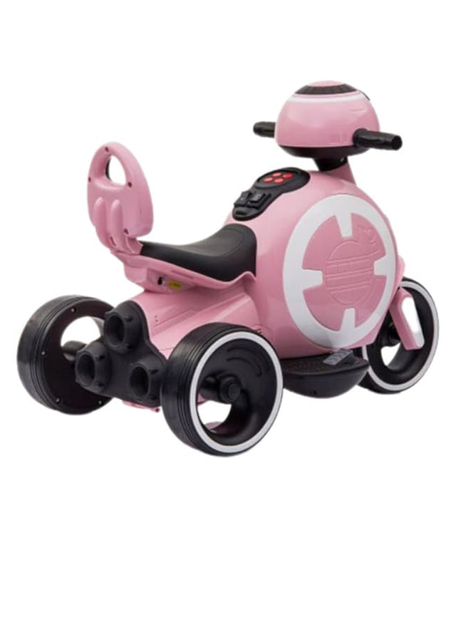 دراجة كهربائية ثلاثية العجلات للأطفال لون وردي Cool Baby - Electric Ride-On Buggy Scooter Pink