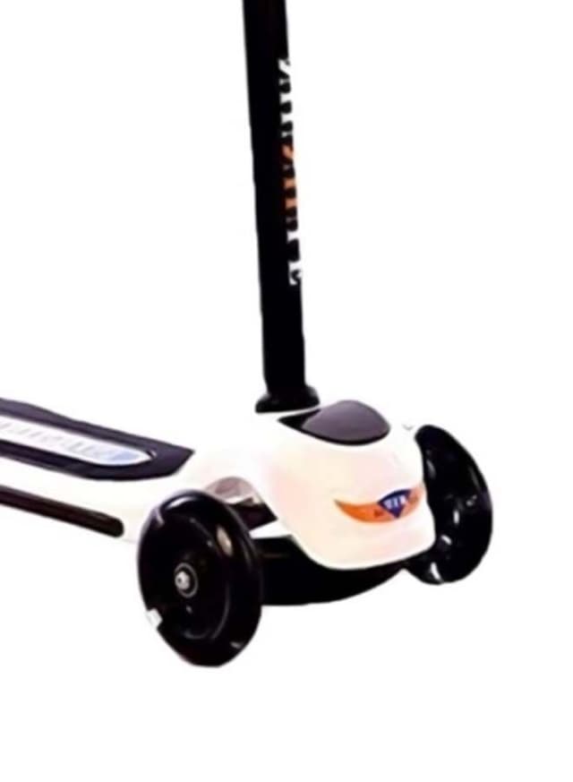 Babyhug Leo 2 in 1 Kids 3 Wheel Kick Scooter with Foldable Seat with LED - Blue| 3 Level Adjustable Handle| Foldable Design| Toy for 3 to 12 Yrs Boys & Girls| Sport Gift| Physical Activity| Wide Deck