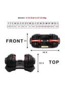 Cool Baby Adjustable Dumbbell With Handle-Adjustable Weights 44.5x22.5x21centimeter