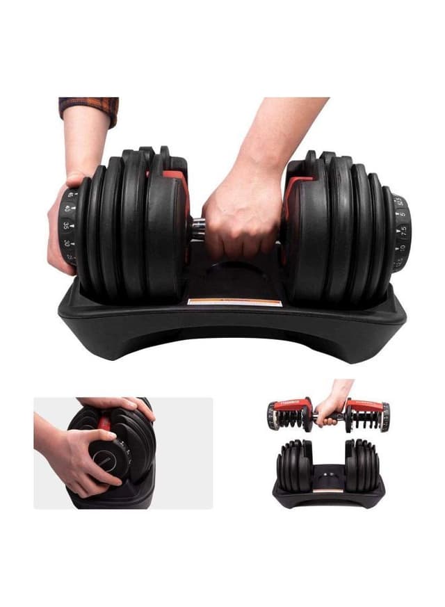 Cool Baby Adjustable Dumbbell With Handle-Adjustable Weights 44.5x22.5x21centimeter