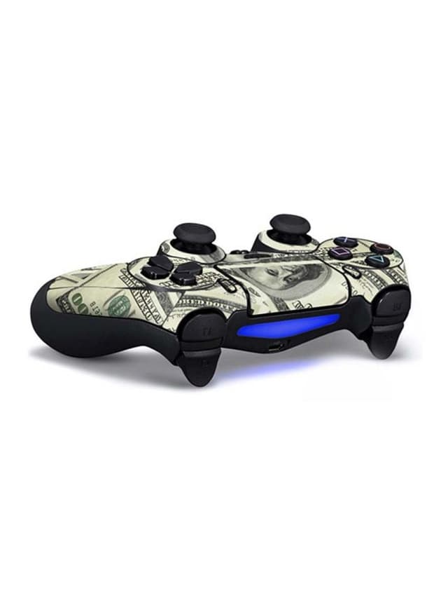 كفر يد بلايستيشن 4 ملون على شكل دولار  Dollar Printed Controller Sticker For PlayStation 4