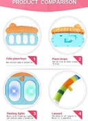 Cool Baby Piano Playmat With Rattle Toy 45x32x8cm