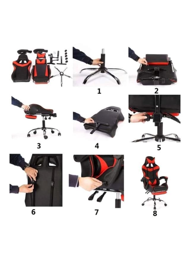 كرسي قيمنق اسود و احمر Gaming Chair من Cool Baby