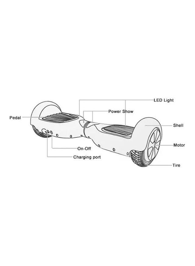 Cool Baby LED Self-Balancing Hover Board Multicolour - SW1hZ2U6MzQ0ODM4
