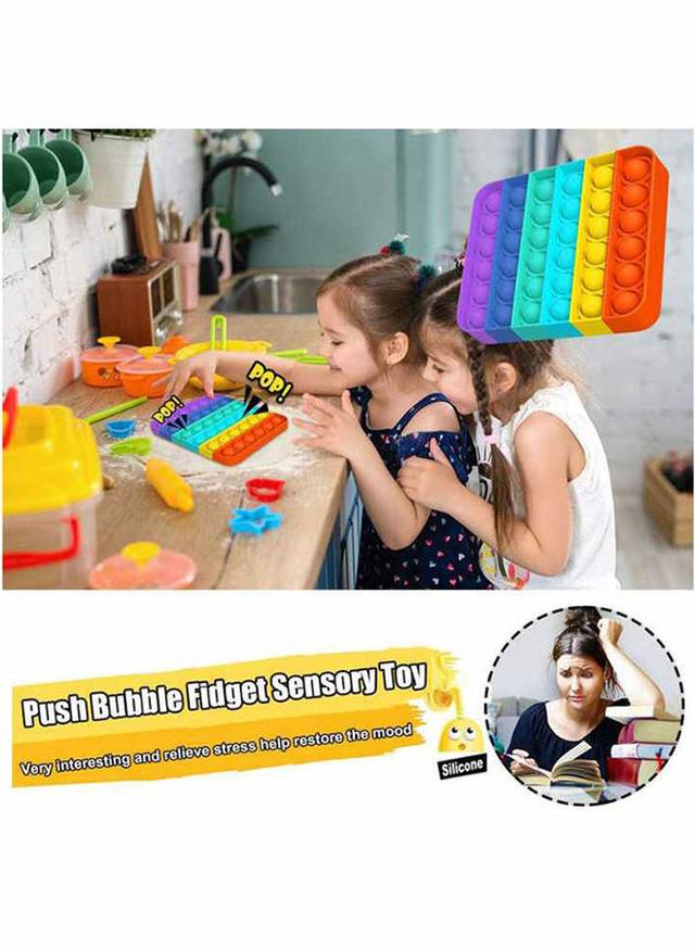 U-HOOME Push Pop Bubble Fidget Toy Washable, Safe, Durable, Portable and Flexible 7.87x4.33x1.65cm - SW1hZ2U6MzQzMDY1