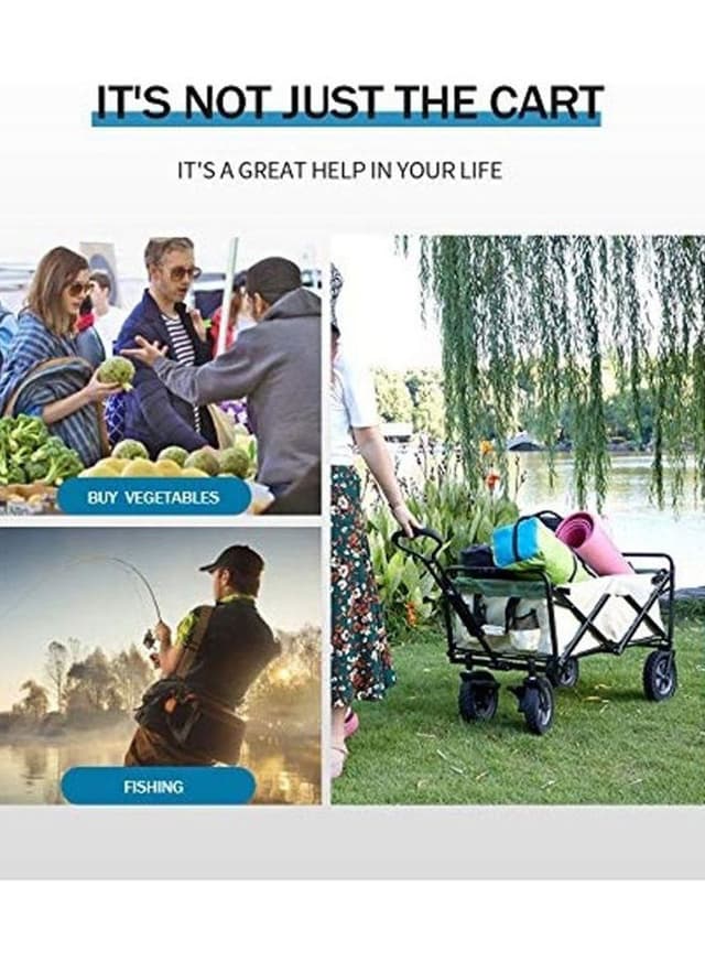 عربة تسوق ( قابلة للطي ) - بيج Cool Baby - Folding Shopping Cart Trolley Beige