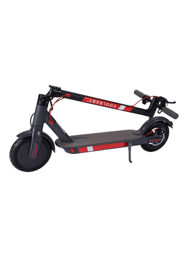 سكوتر ثنائي العجلات لون أسود و أحمر Cool Baby - Electric Scooter