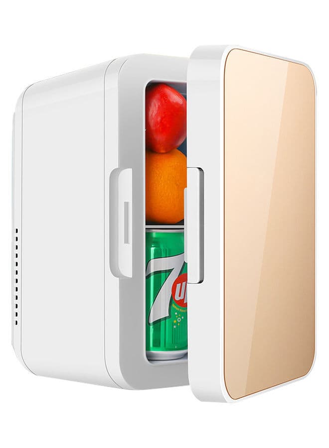 ثلاجة صغيرة للسيارة بسعة 4 ليتر Mini Portable Fridge for Car and Home 48 W CZBX13GoldXQQ - Cool baby
