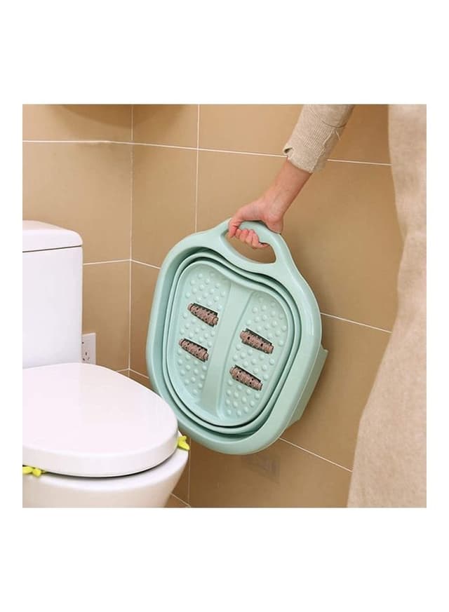 حوض نقع القدمين مع بكرات تدليك   Collapsible Foot Soaking Bath Basin