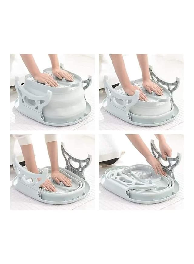 حوض نقع القدمين مع بكرات تدليك   Collapsible Foot Soaking Bath Basin