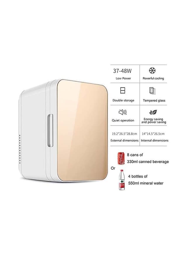 ثلاجة صغيرة للسيارة بسعة 8 ليتر Mini Fridge for Skincare Refrigerator Portable Dual-Use - Cool baby