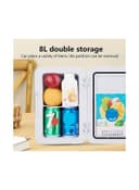 ثلاجة صغيرة للسيارة بسعة 8 ليتر Mini Fridge for Skincare Refrigerator Portable Dual-Use - Cool baby