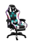 كرسي قيمنق مع اضاءة ليد و سبيكر بلوتوث ومساج LED Light Gaming Chair With Bluetooth Speaker Multicolour - Cool baby