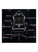 كرسي قيمنق مع اضاءة ليد و سبيكر بلوتوث ومساج LED Light Gaming Chair With Bluetooth Speaker Multicolour - Cool baby