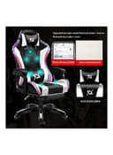 كرسي قيمنق مع اضاءة ليد و سبيكر بلوتوث ومساج LED Light Gaming Chair With Bluetooth Speaker Multicolour - Cool baby