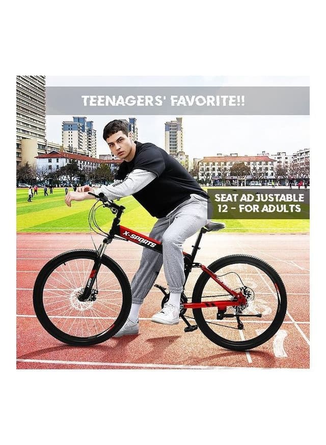 دراجة هوائية للكبار ورياضية (سيكل) 26" - احمر Cool Baby - Folding Bike