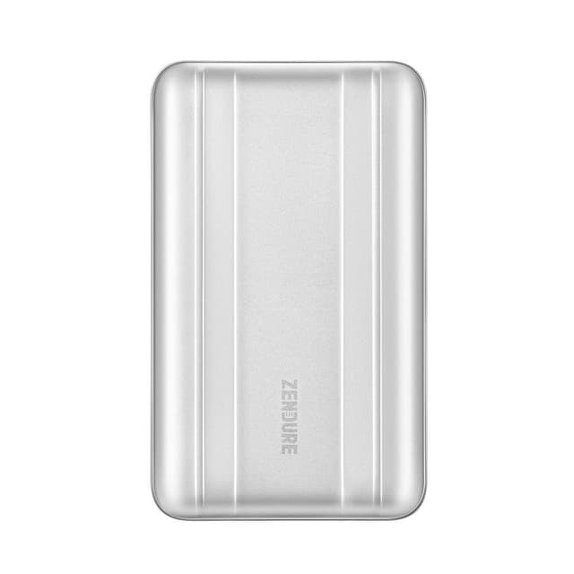 بور بانك زندور SuperTank بسعة 26800mAh لون فضي SuperTank Pro Power bank 26800mAh