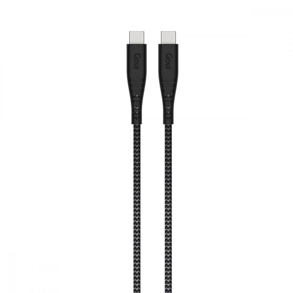 كيبل شحن Type C بطول 1.5 متر - رمادي Goui - FLEX 8 Type C-C Cable