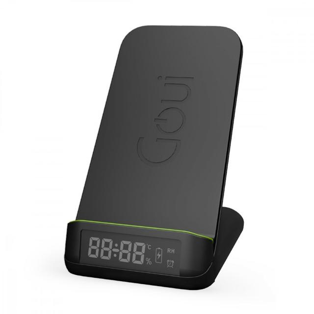 شاحن لاسلكي مع ساعة 15 واط Goui - Bot Stand Wireless 15W Clock Alarm Stand - SW1hZ2U6MzMwNjg3