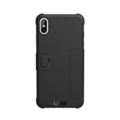 كفر موبايل بحماية 360 درجة لون أسود  METROPOLIS iPhone XS Max Case - UAG - SW1hZ2U6MzMxNzUw