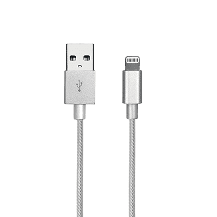 SBS - 8 Pin USB Cable - Silver