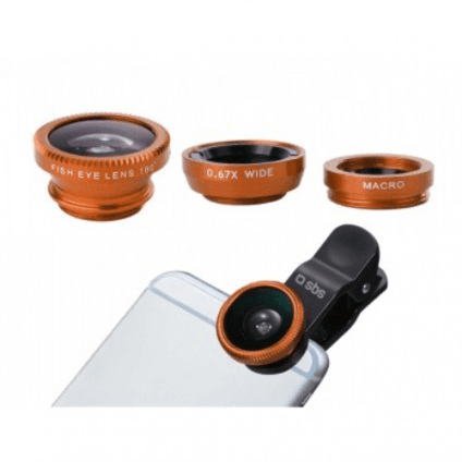 عدسات للكاميرا Lens 3 in 1 Kit Universal من SBS