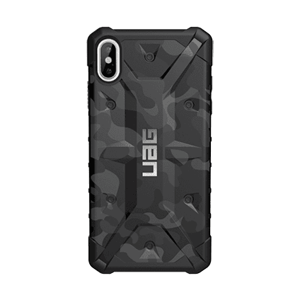 كفر موبايل عسكري مضاد للصدمات بلون أسود مموه Case iPhone XS Pathfinder - UAG