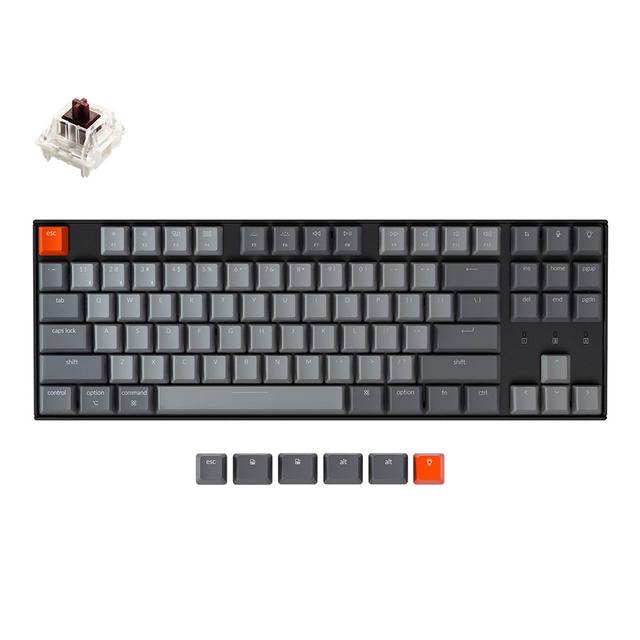 Keychron K8 87 Gateron Mechanical Keyboard with RGB and Brown Switch - SW1hZ2U6MzU3MjU3