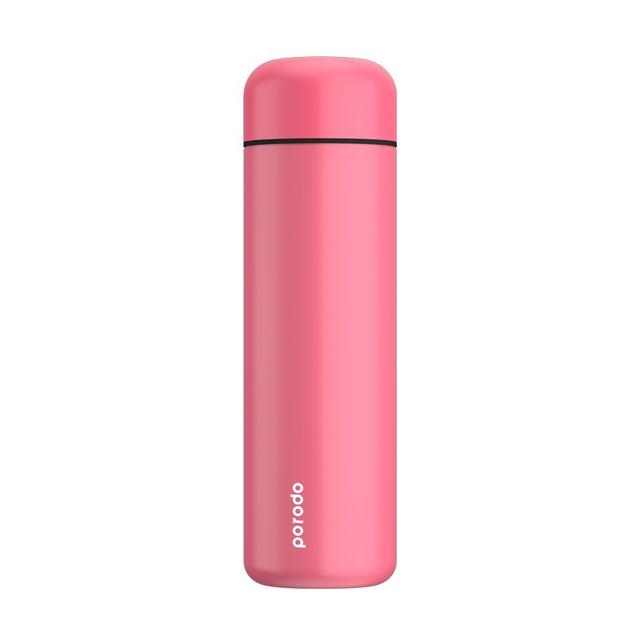 مطارة ماء ذكية حافظة للبرودة والسخونة بسعة 500 مللي أحمر | Porodo Smart Water Bottle with Temperature Indicator