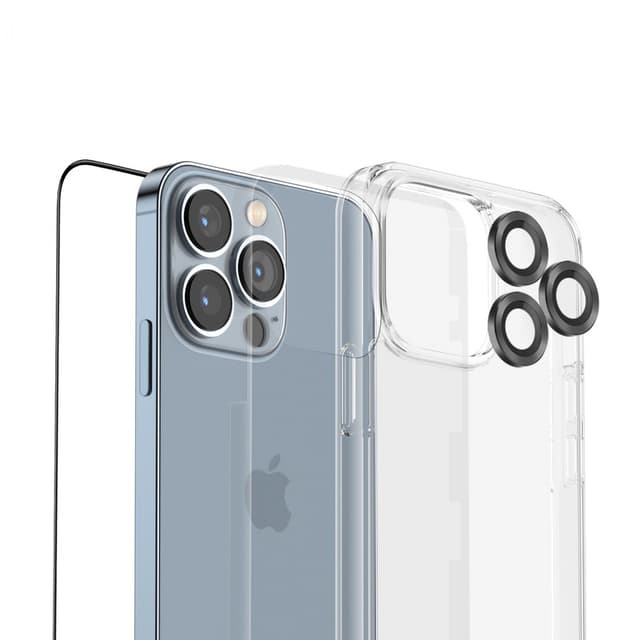 مجموعة حماية الآيفون 13 برو ماكس المتكاملة 4 في 1 مقاس "6.7" أسود | Green 4 in 1 360Â° Privacy Protection Pack