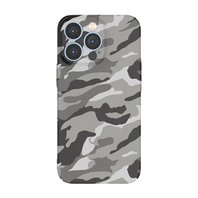 Green Lion Green PC Camouflage Case for iPhone 13 Pro Max 6`7 - Silver - SW1hZ2U6MzU2MzMy