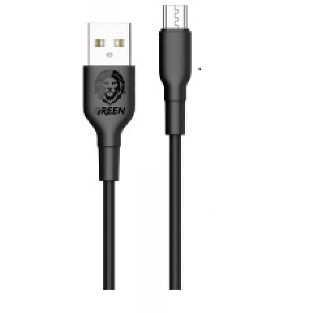 Green Lion Green PVC Micro USB Cable 1.2m 2A - Black